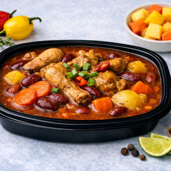 Jamaican Red Pea Soup with Chicken